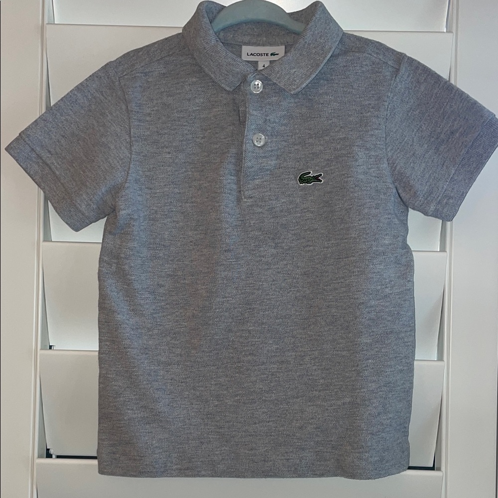 Lacoste Kids Polo Shirt in Heather Gray